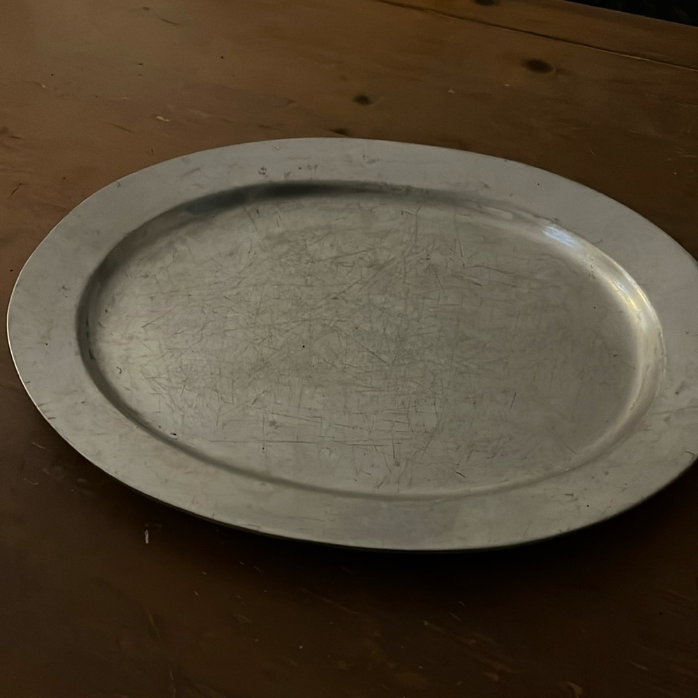 Silver platter.. large oven to freezer make the statement when its on your table